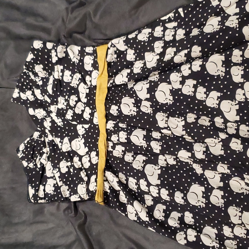 Anthropologie porridge elephant strapless dress size 6